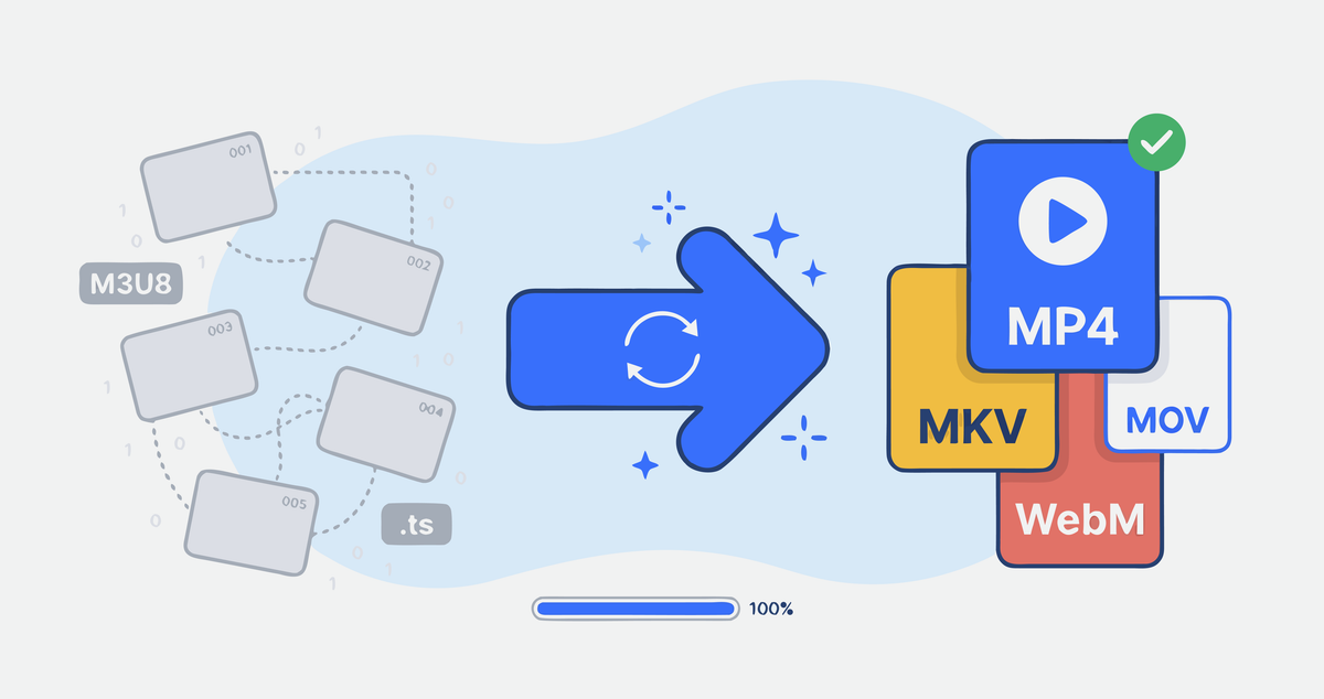 Convert HLS/M3U8 to MP4: Browser-Based Video Format Conversion